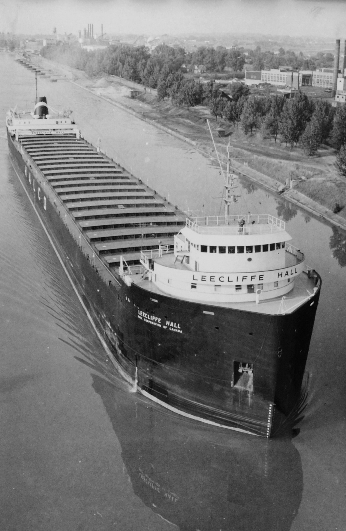 Leecliffe Hall (overhead view) in the Welland Canal by Robert Walton Leecliffe Hall (overhead view) in the Welland Canal by Robert Walton